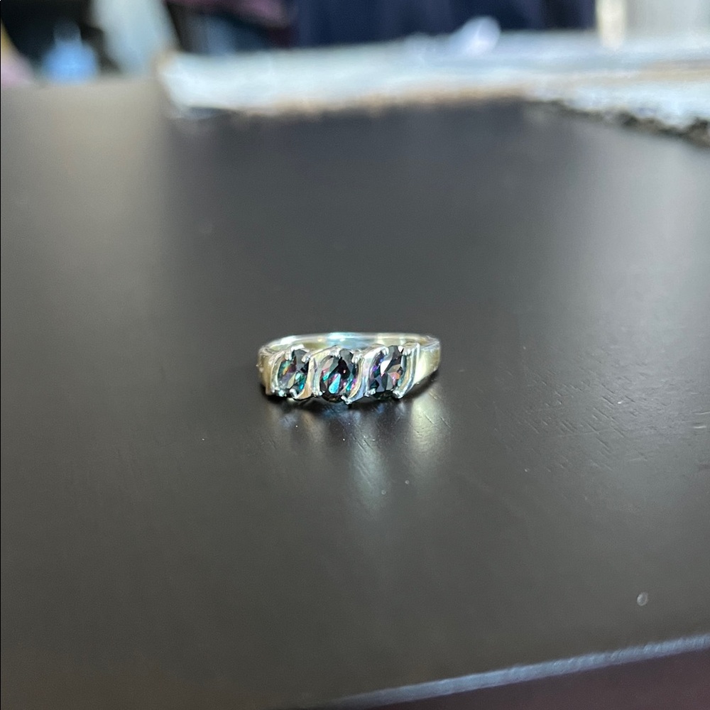 Mystic Topaz Sterling Silver Ring